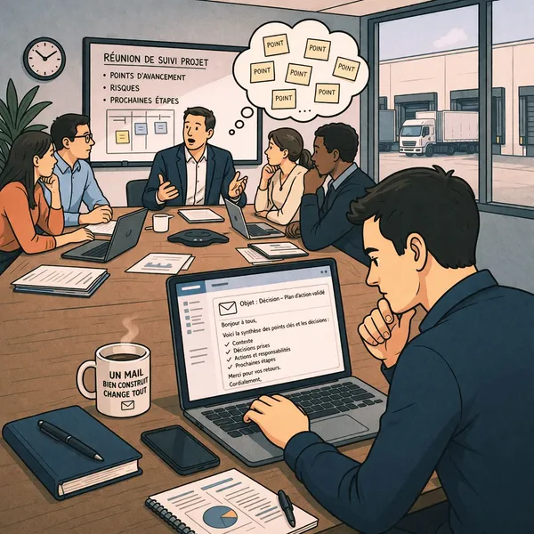 DANS BEAUCOUP DE PROJETS SUPPLY CHAIN, LES RÉUNIONS OCCUPENT UNE PLACE CENTRALE.